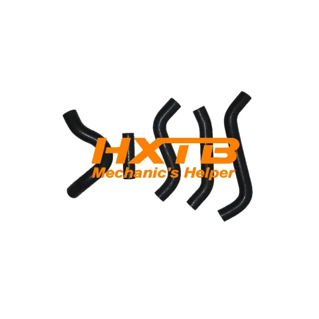 BLACK silicone radiator hose kit for Suzuki RMZ450 / RMZ 450 (2007) - high-performance cooling upgrade