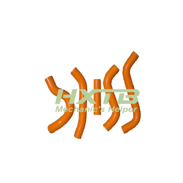 Heat-resistant ORANGE silicone hoses for Suzuki RMZ450 (2007) - better durability than stock