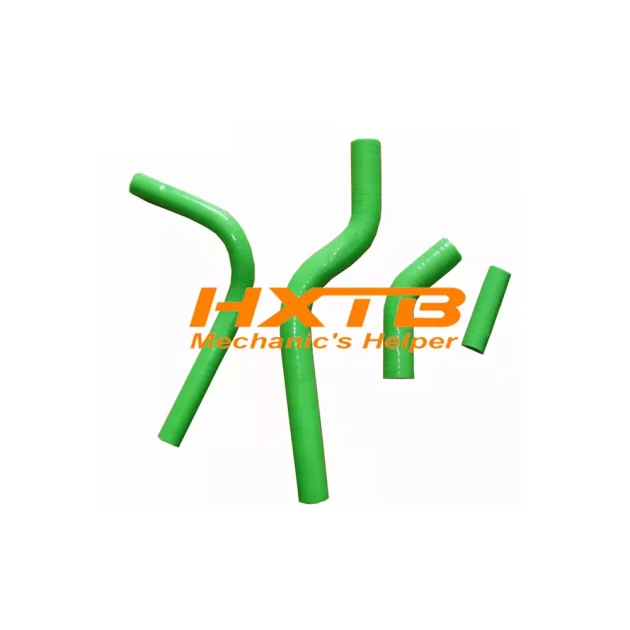 High-temperature resistant GREEN silicone hose for Kawasaki KXF250 & Suzuki RMZ250 (2004) radiators