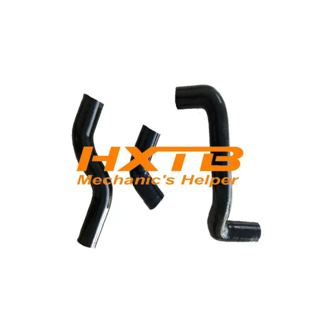 Toyota Celica GT4 ST185 BLACK Silicone Radiator Hoses – Complete Cooling System Kit (Fits 1989-1993)