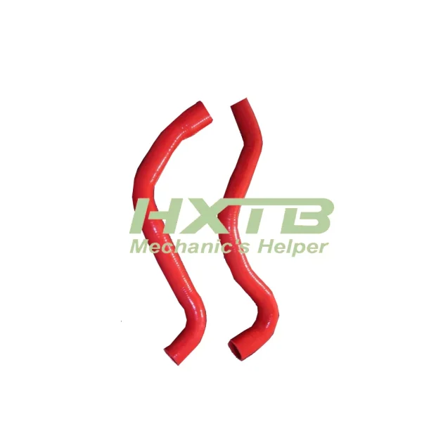 Upgrade your LandCruiser's cooling system with this vibrant RED silicone radiator hose kit for HZJ75/78/79 models - improved heat resistance & durability