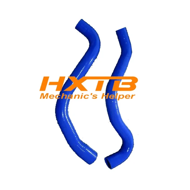 BLUE silicone radiator hose kit for Toyota LandCruiser HZJ75 HZJ78 HZJ79 models - heavy-duty cooling system upgrade