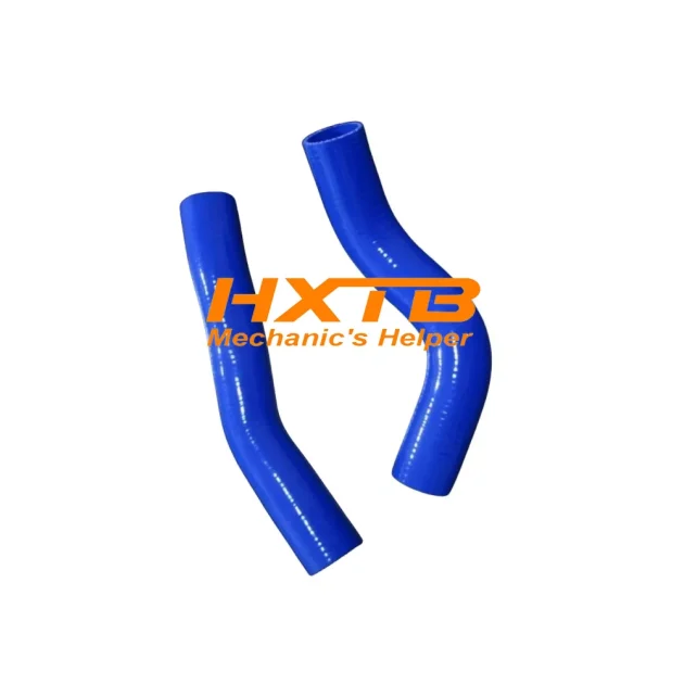 Blue silicone radiator hose kit for Toyota Land Cruiser HZJ80 with 1HZ diesel engine (1990-1998)